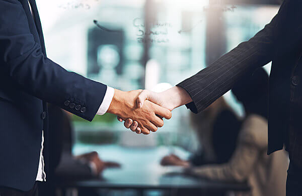 Human Resources Consulting Services: Business handshake